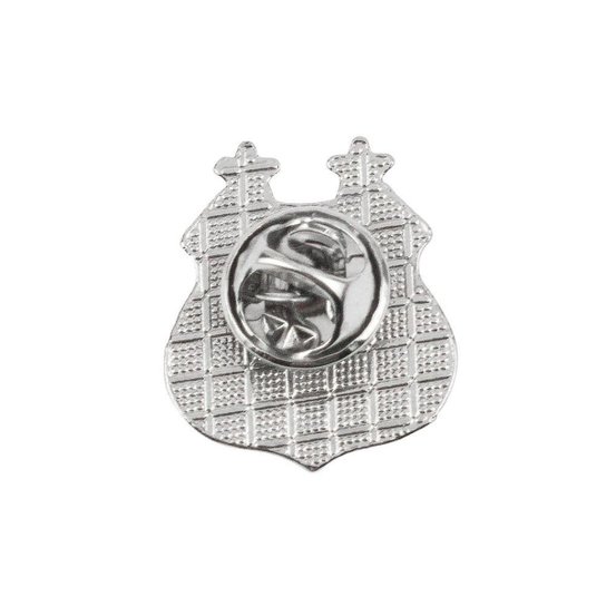 Broche Botton Pin Metal Escudo Time 2.3x2cm - Santos