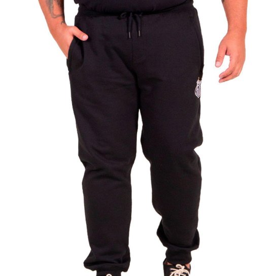Calça Moletom Santos Oficial Plus Size Masculino