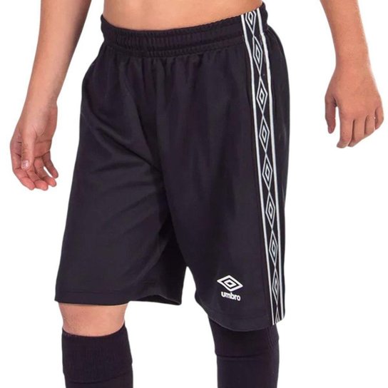 Calção Umbro Tape Club Infantil - Preto 6