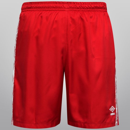 Calção Umbro TWR Portland Masculino - Vermelho+Branco