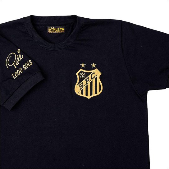 Camisa Athleta Santos Pelé Mil Gols Masculina