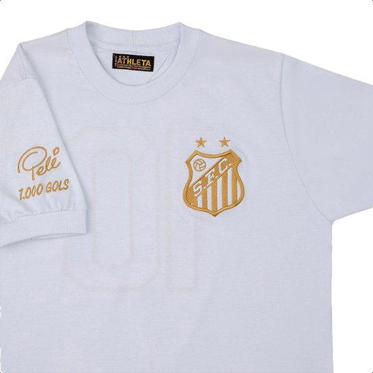 Camisa Athleta Santos Pelé Mil Gols Masculina