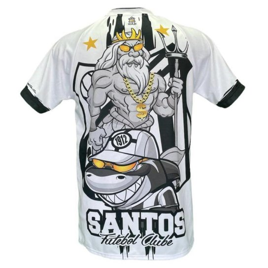 Camisa | Camiseta do Santos - Tubarão|Poseidon D' Quebrada - G