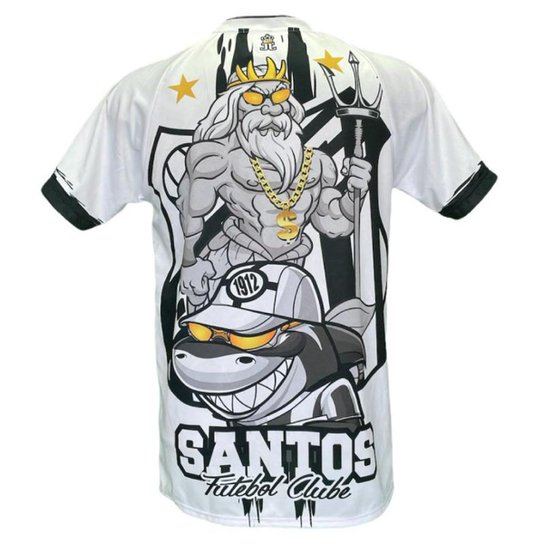 Camisa | Camiseta do Santos - Tubarão|Poseidon D' Quebrada - M