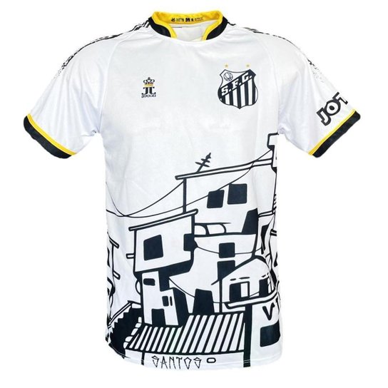 Camisa do Santos - Jotaz - Grafite de Quebrada Bimundial - Masculino - G - Conforme imagens