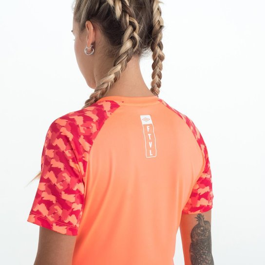 Camisa Feminina Umbro Futevolei Graphic Camuflage