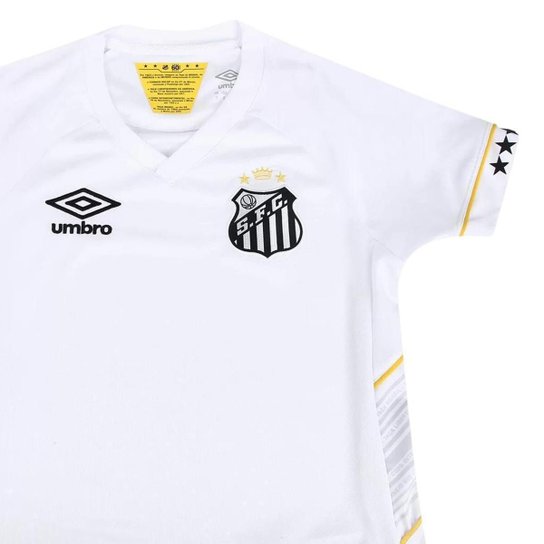 Camisa Feminina Umbro Santos I Branco Home 2023 Pelé