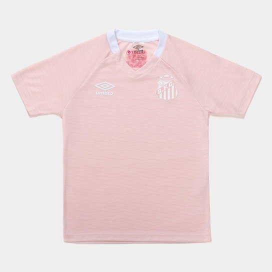 Camisa Juvenil Santos Outubro Rosa 25/26 Torcedor Umbro