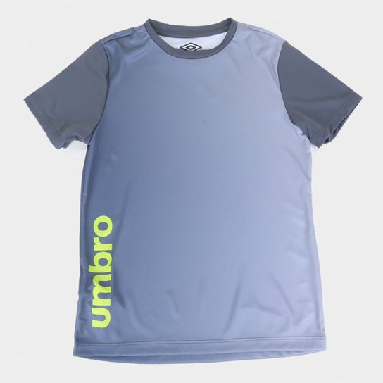 Camisa Juvenil Umbro TWR Turn - Grafite+Cinza