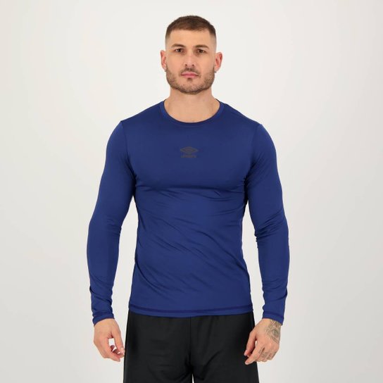 Camisa Manga Longa Umbro Diamond Touch Marinho
