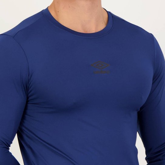 Camisa Manga Longa Umbro Diamond Touch Marinho
