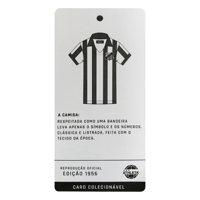 Camisa Polo Retrô Santos 1956 nº 10 Athleta Masculina