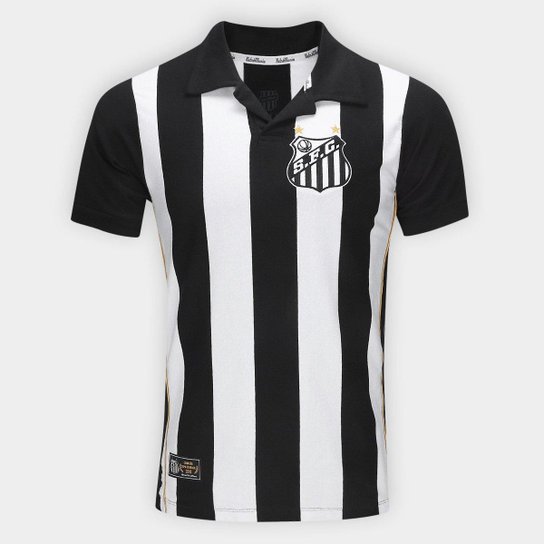 Camisa Polo Santos 2010 Listrada Retrômania Masculina
