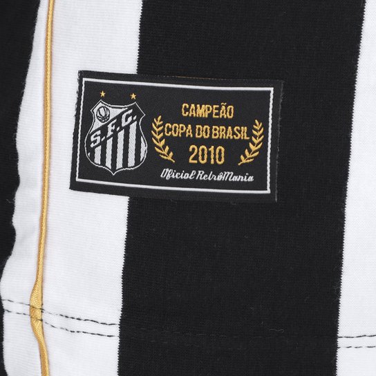 Camisa Polo Santos 2010 Listrada Retrômania Masculina