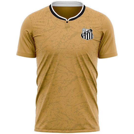 Camisa Polo Santos Dourada Breaks Masculina