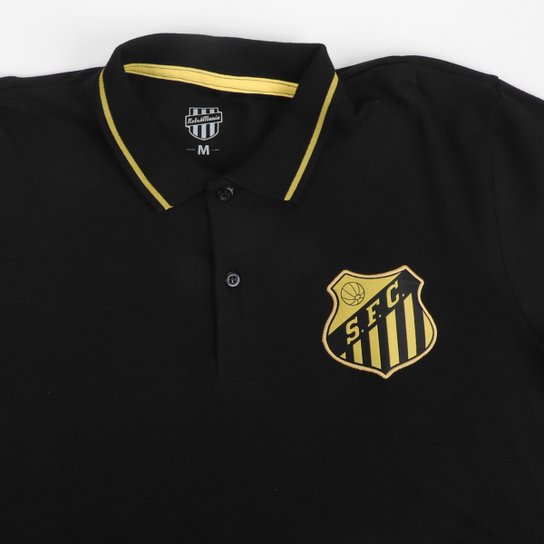 Camisa Polo Santos RetrôMania Ouro Vintage Masculina