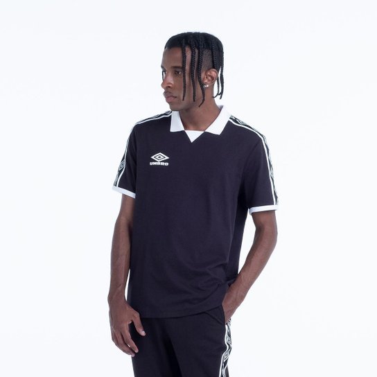 Camisa Polo Umbro Traditional Diamond Rib Manga Curta Masculina