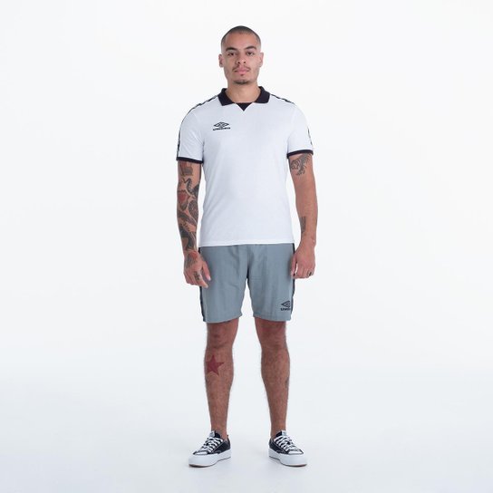 Camisa Polo Umbro Traditional Diamond Rib Manga Curta Masculina