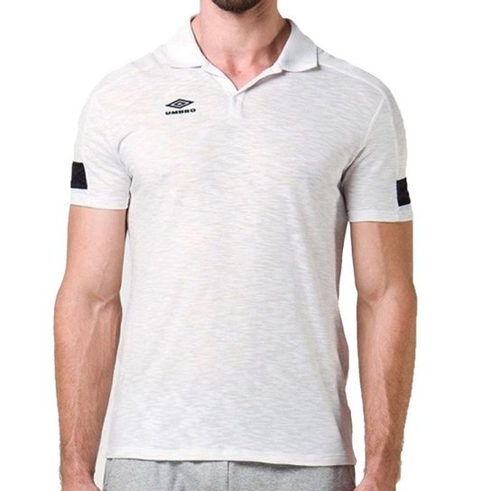 Camisa Polo Umbro TWR Style Classic Masculina - Branco