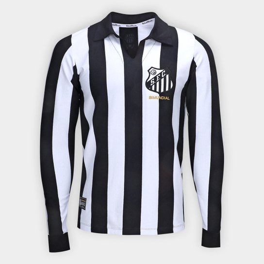 Camisa Santos 1963 Bi Mundial Manga Longa Masculina