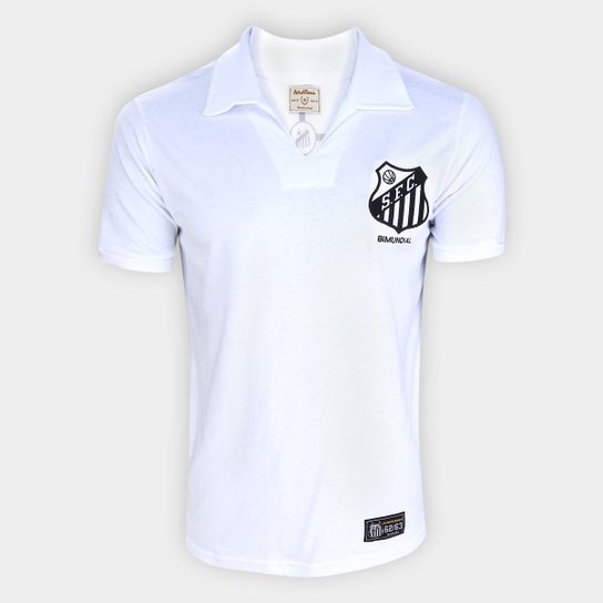Camisa Santos 1963 Bi Mundial Retrômania Masculina