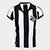 Camisa Santos 1963 Listrada Retrômania Feminina - Preto+Branco