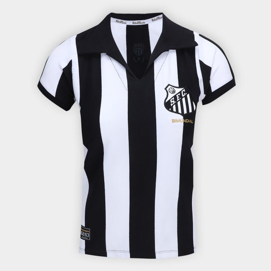 Camisa Santos 1963 Listrada Retrômania Feminina