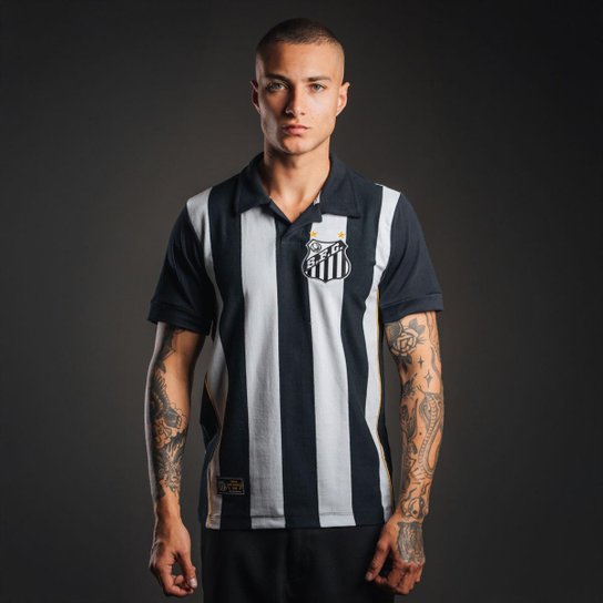 Camisa Santos 2010 Retrô Listrada Masculina