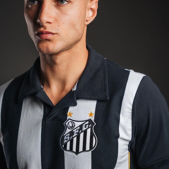 Camisa Santos 2010 Retrô Listrada Masculina