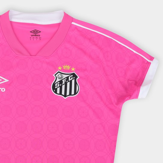 Camisa Santos 23/24 s/n° Outubro Rosa Umbro Feminina