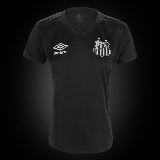 Camisa Santos Black Edição Limitada 21/22 s/n° Torcedor Umbro Feminina