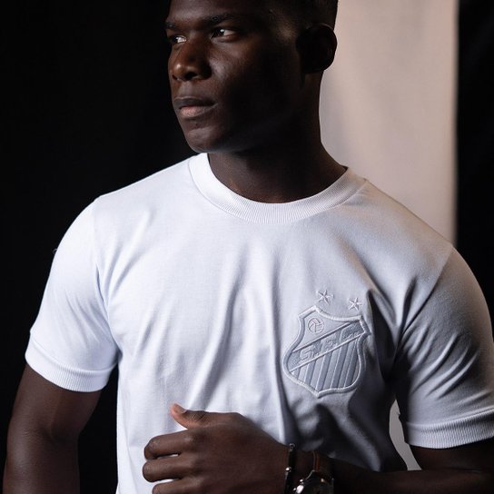 Camisa Santos Branca Retrô 10 Masculina