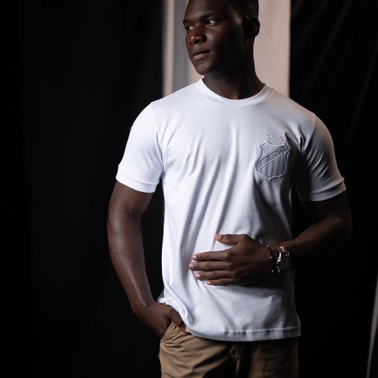 Camisa Santos Branca Retrô 10 Masculina