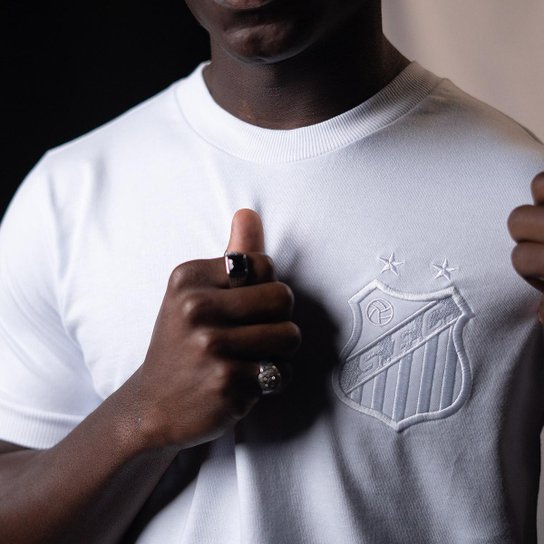 Camisa Santos Branca Retrô 10 Masculina