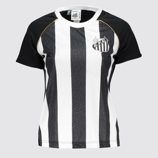 Camisa Santos Braziline Mosaico Feminina Neymar Jr 10