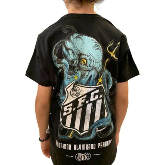 Camisa Santos Classic Juvenil Glorioso Alvinegro Praiano