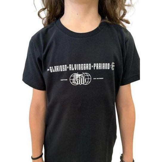 Camisa Santos Classic Juvenil Glorioso Alvinegro Praiano