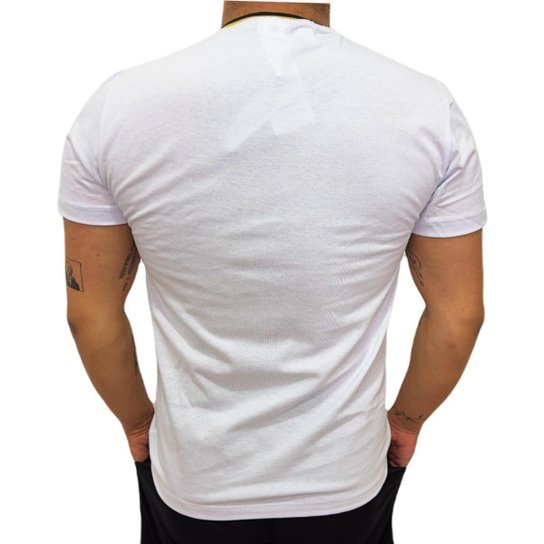 Camisa Santos Clube Branca Algodão - Masculino