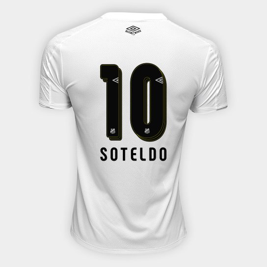 Camisa Santos I 19/20 nº 10 Soteldo - Torcedor Umbro Masculina