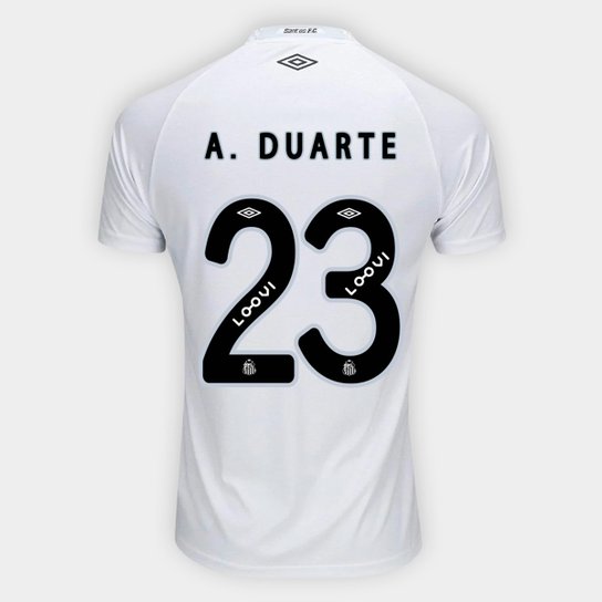 Camisa Santos I 25/26 A.Duarte nº23 Torcedor