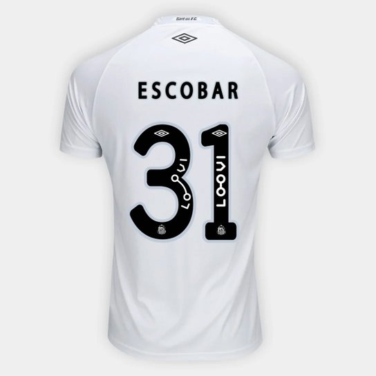Camisa Santos I 25/26 Escobar n° 31 Torcedor Umbro Masculina