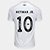 Camisa Santos I 25/26 Neymar Jr. n° 10 Torcedor Umbro Masculina - Branco+Cinza