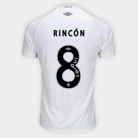 Camisa Santos I 25/26 Rincón n° 8 Torcedor Umbro Masculina