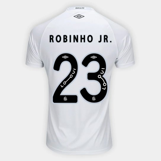Camisa Santos I 25/26 Robinho Jr. n° 23 Torcedor Umbro Masculina