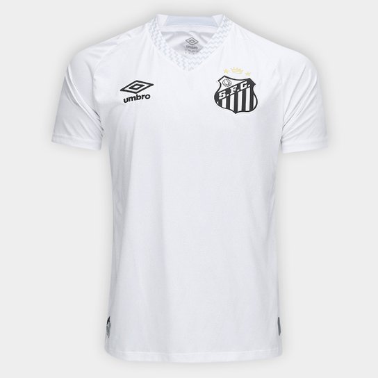 Camisa Santos I 25/26 Robinho Jr. n° 7 Torcedor Umbro Masculina