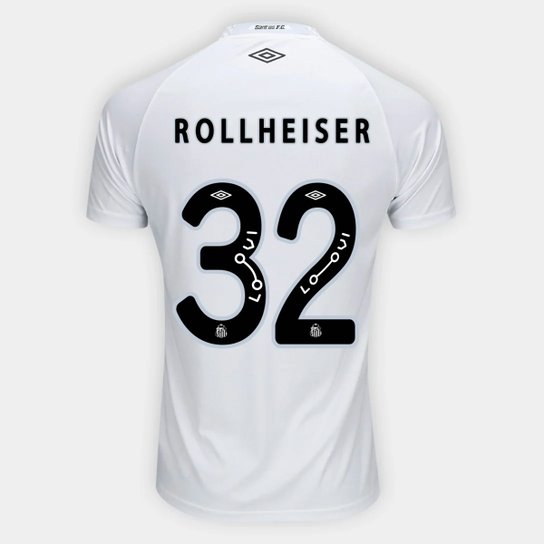 Camisa Santos I 25/26 Rollheiser n° 32 Torcedor Umbro Masculina