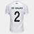 Camisa Santos I 25/26 Zé Ivaldo n° 27 Torcedor Umbro Masculina - Branco+Cinza