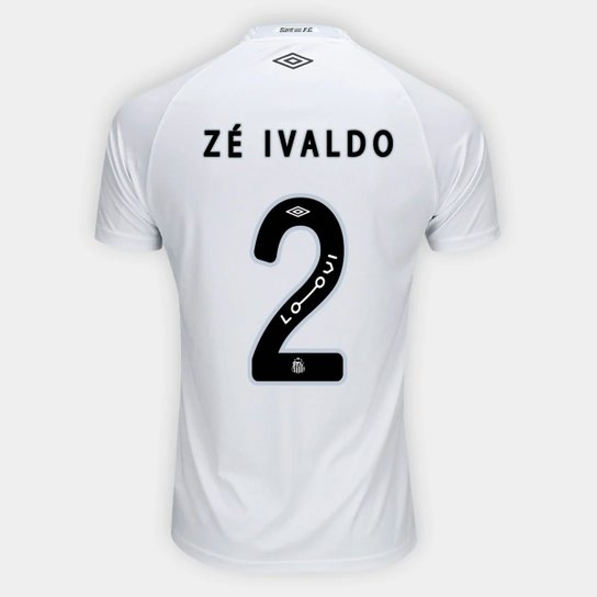 Camisa Santos I 25/26 Zé Ivaldo n° 27 Torcedor Umbro Masculina