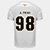 Camisa Santos I 26/27 Adonis Frias -  Nº  98 - Torcedor Adidas Masculina - Branco+Bronze