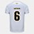 Camisa Santos I 26/27 Arthur nº 6 Torcedor Umbro Masculina - Branco+Bronze